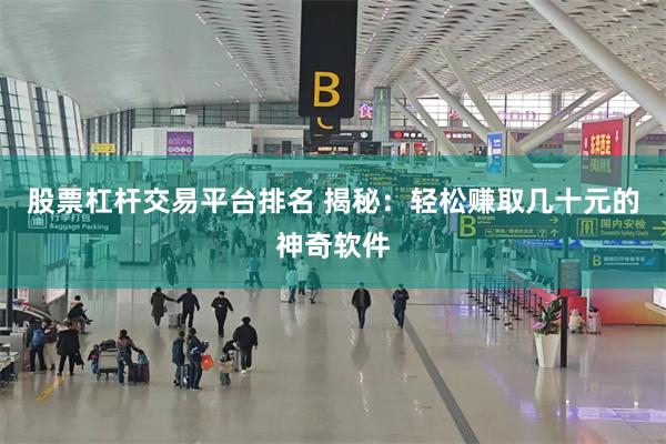 股票杠杆交易平台排名 揭秘：轻松赚取几十元的神奇软件