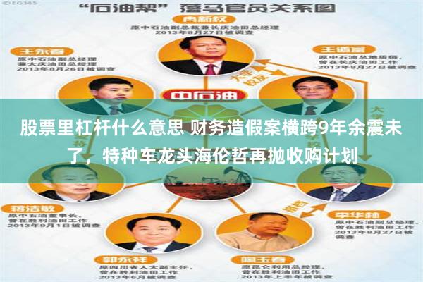 股票里杠杆什么意思 财务造假案横跨9年余震未了，特种车龙头海伦哲再抛收购计划